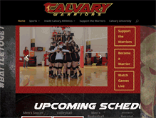 Tablet Screenshot of calvarywarriors.com